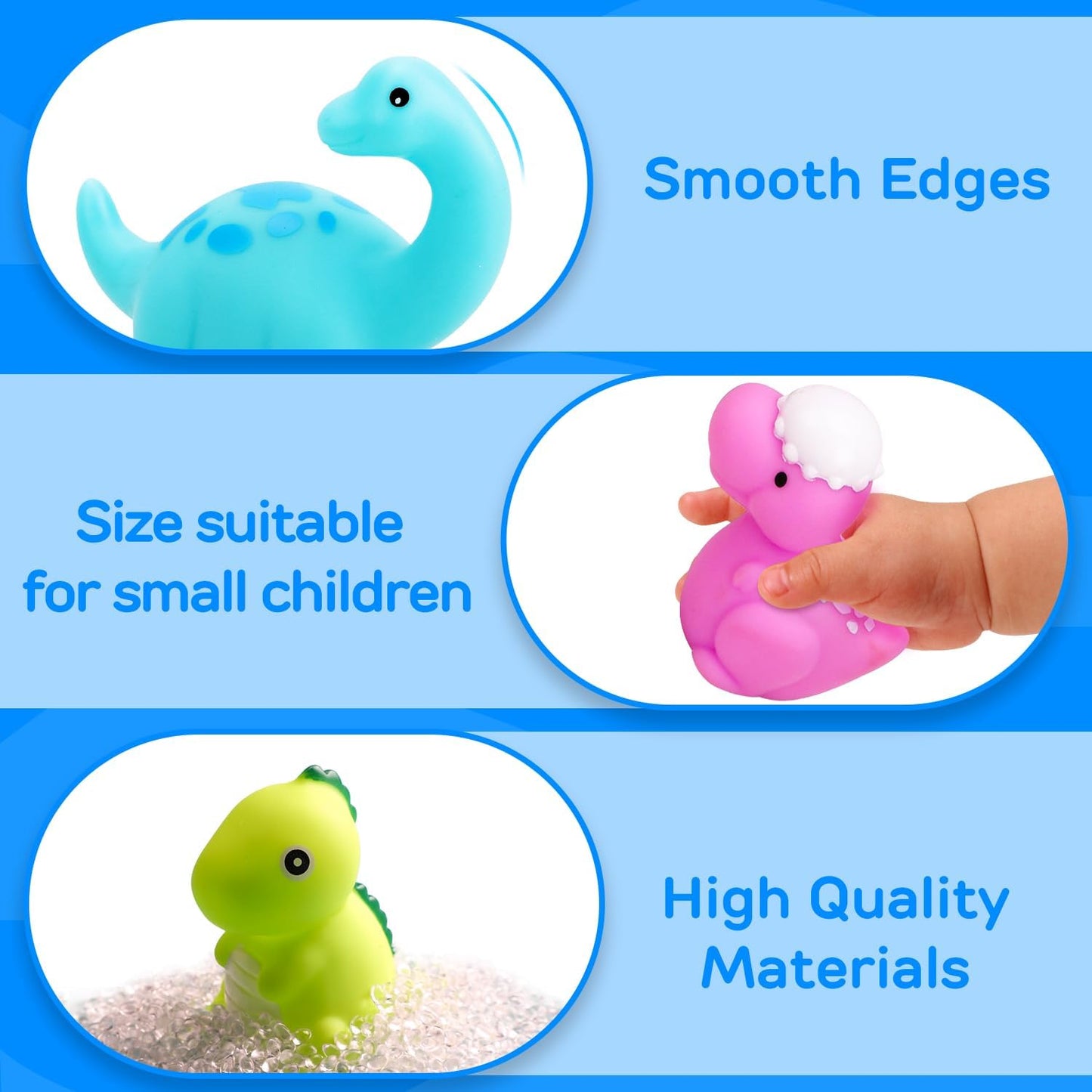 Light-Up Dinosaur Bath Toys for Kids 3-8