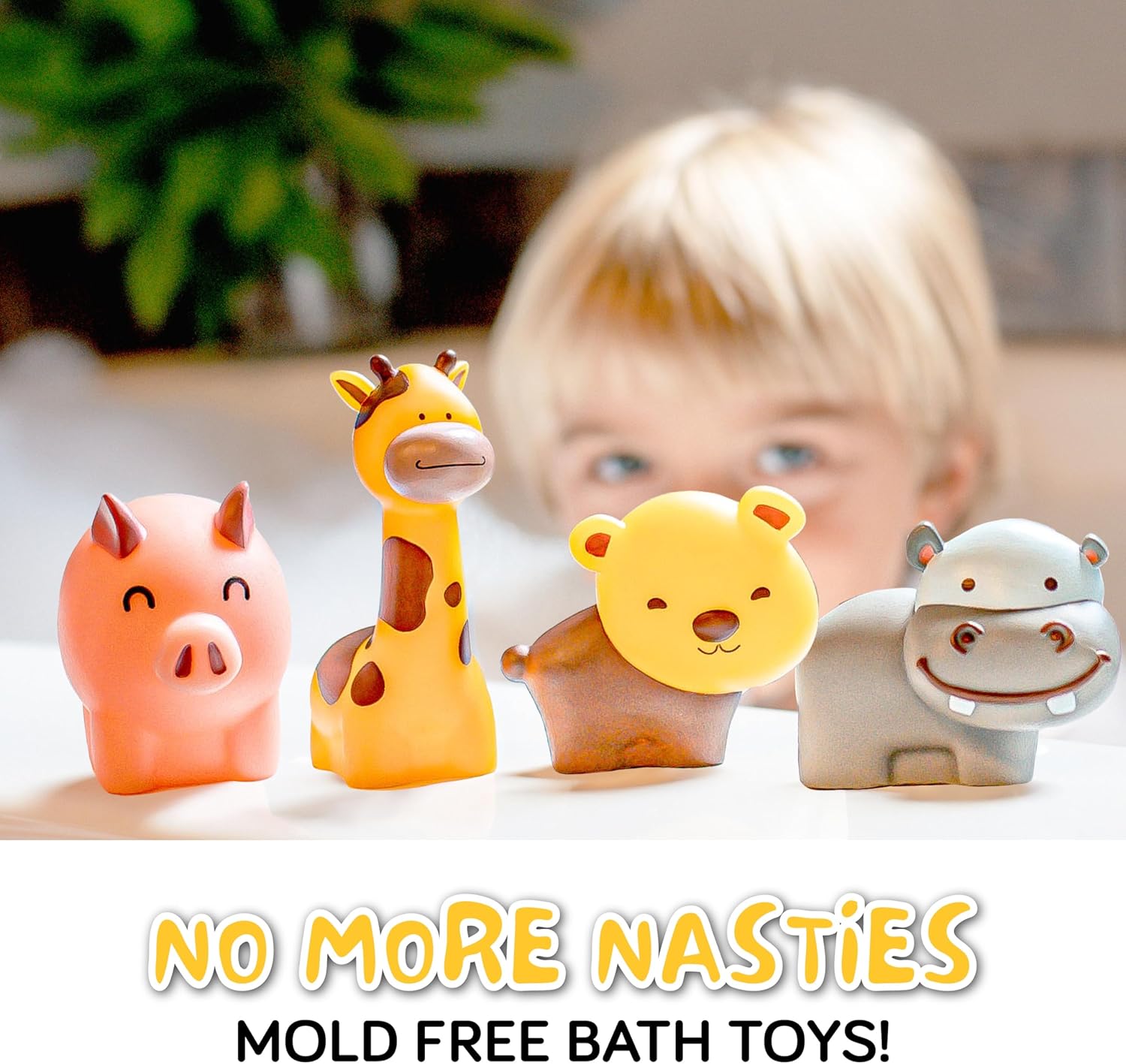 Mold-Free Animal Bath Toys