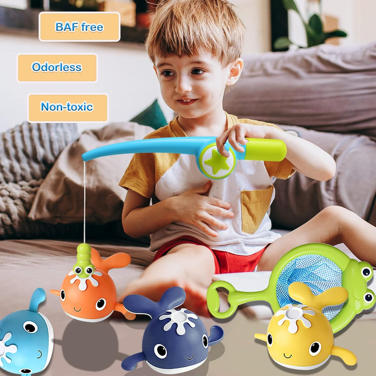 Magnetic Fishing & Whale Bath Set